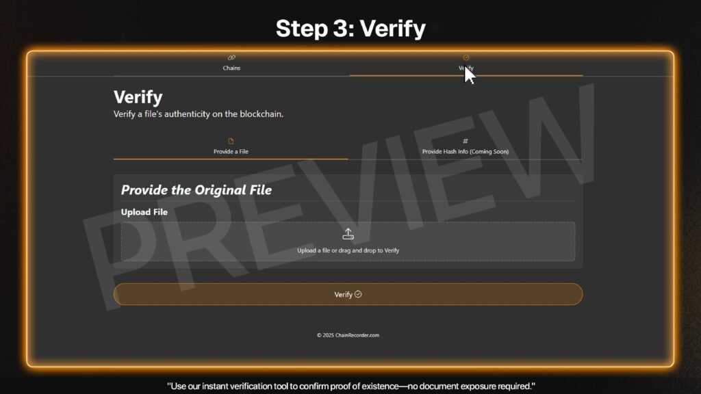 ChainRecorder storyboard frame 4