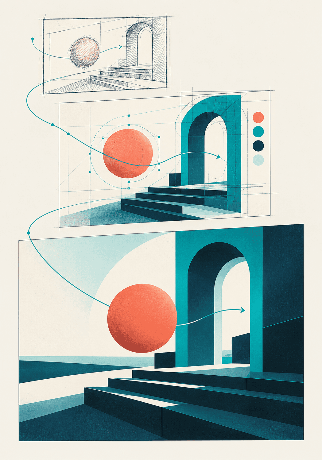 Hyphemotion process hero illustration