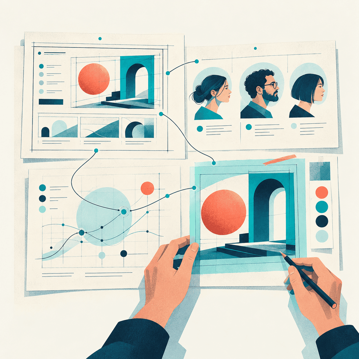 Hyphemotion process: research illustration