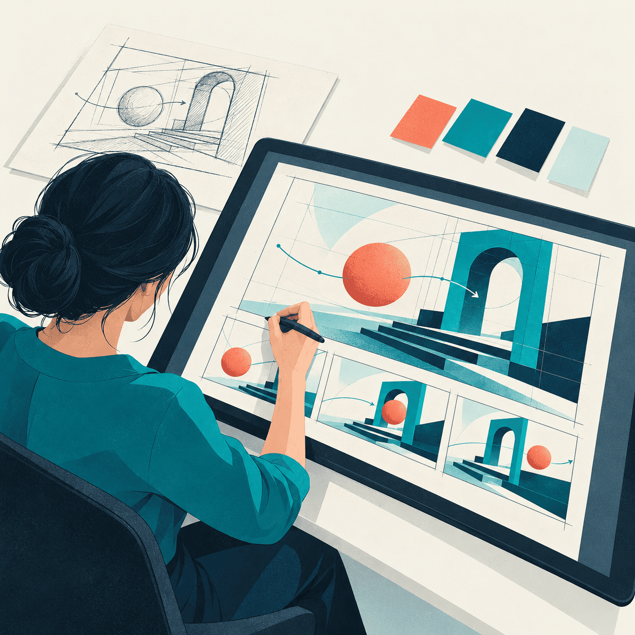 Hyphemotion process: design illustration